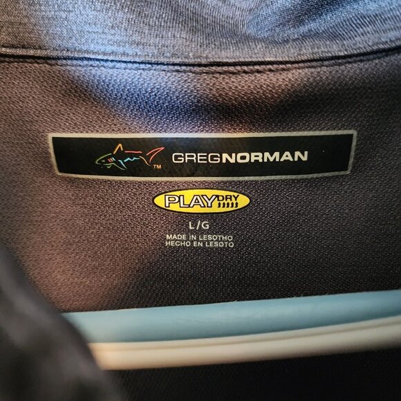 Lot of 2 Greg Norman Play Dry Golf Heather Quarter Zip Pullover Size L Polyester - Picture 14 of 16